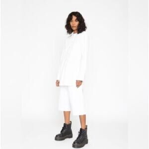 Sandrine Rose X Free People Mandarin Denim Shirt Dust Women's Medium Casual Boho